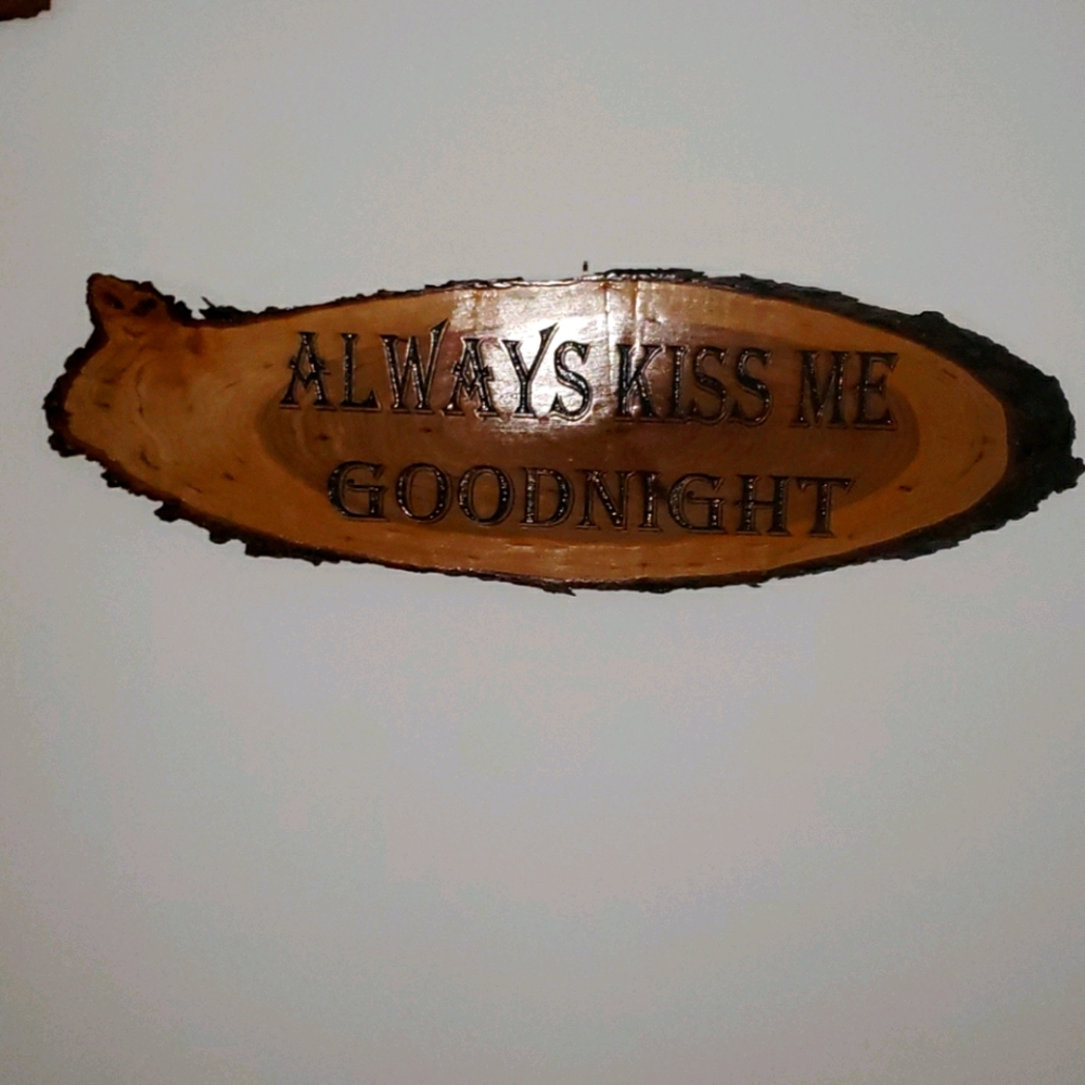 Wooden sign